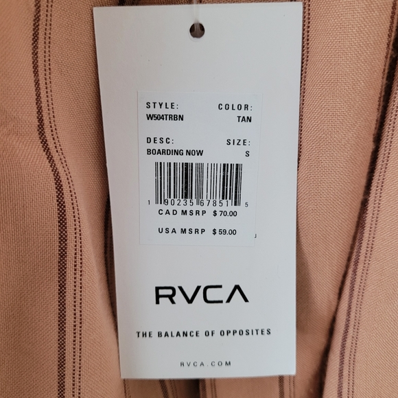RVCA BUTTON DOWN SHIRT - Picture 4 of 4